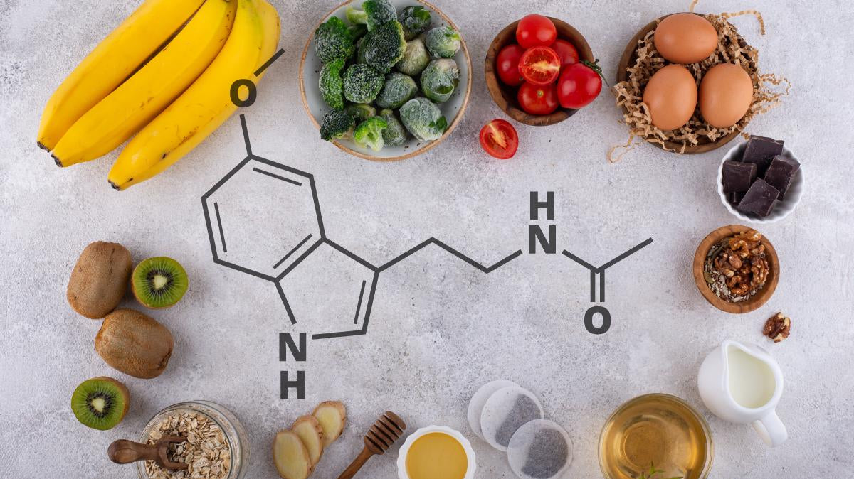 Assortiment de produits contenant de la mélatonine