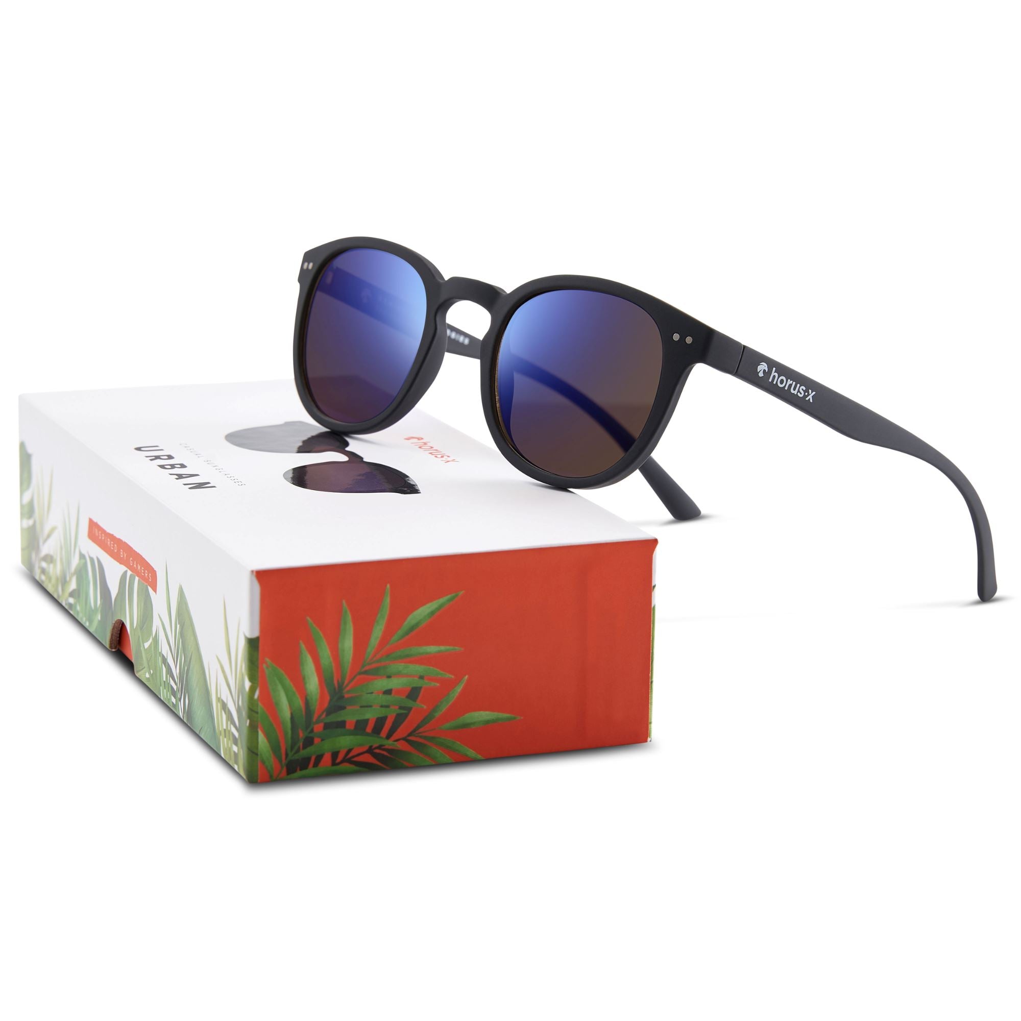 Les Urban Sun sur leur boite d'emballage sur fond blanc